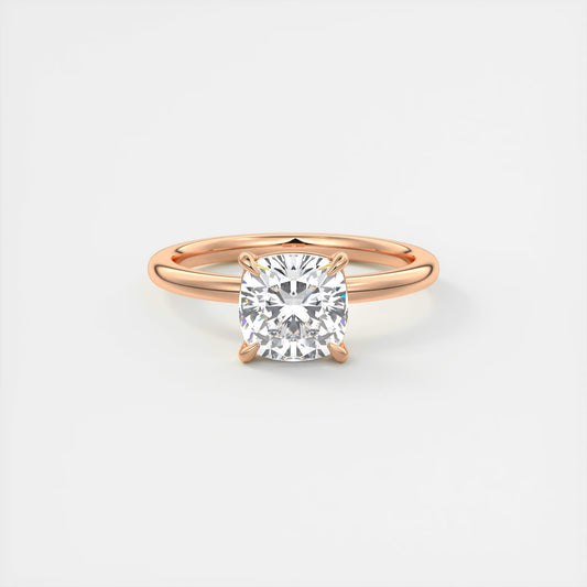 Evelyn Cushion Cut Diamond Engagement Ring
