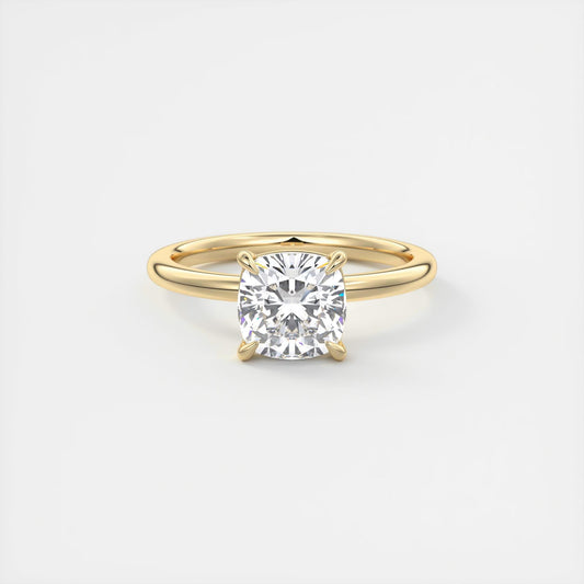 Evelyn Cushion Cut Diamond Engagement Ring