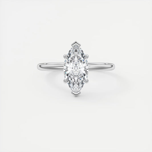 Evelyn Marquise Cut Diamond Engagement Ring