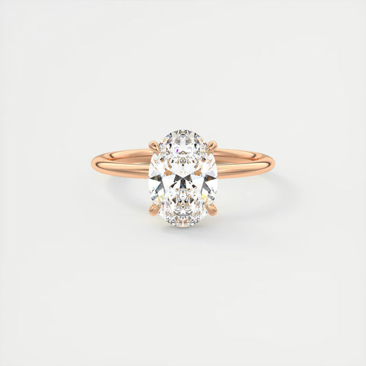 Evelyn Oval Cut Diamond Engagement Ring