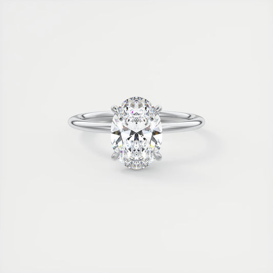 Evelyn Oval Cut Diamond Engagement Ring