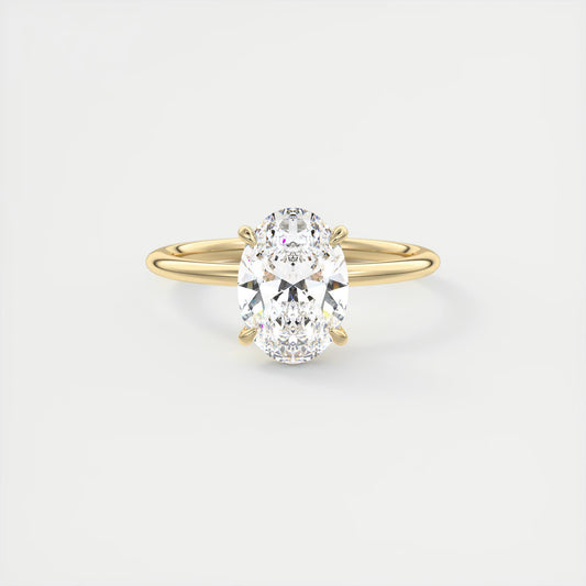 Evelyn Oval Cut Diamond Engagement Ring