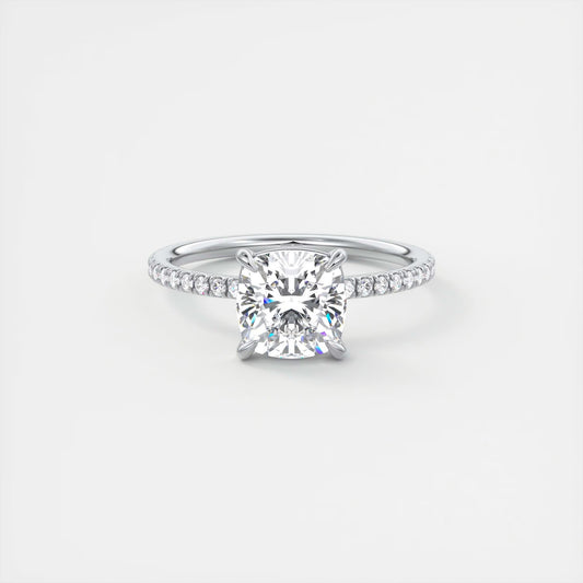 Evelyn Cushion Cut Diamond Engagement Ring