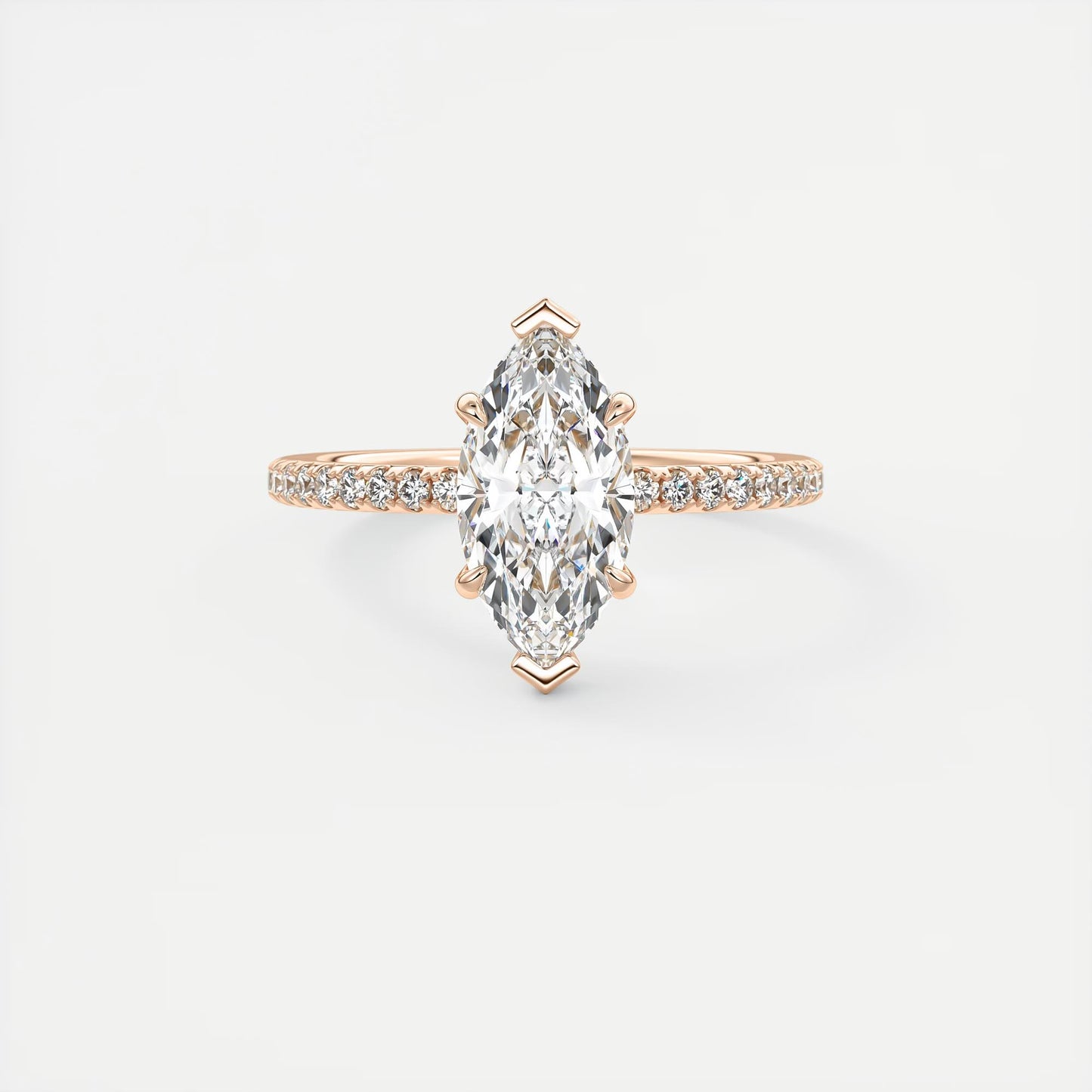 Evelyn Marquise Cut Diamond Engagement Ring