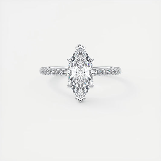 Evelyn Marquise Cut Diamond Engagement Ring