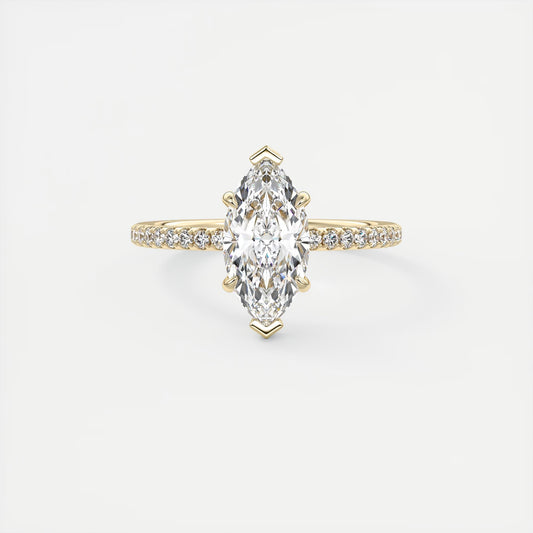 Evelyn Marquise Cut Diamond Engagement Ring