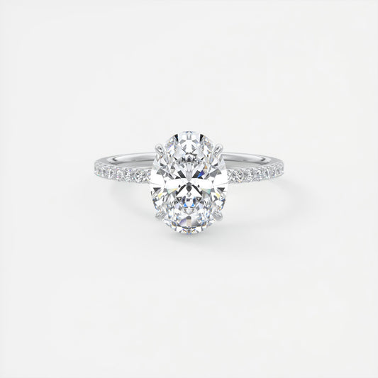 Evelyn Oval Cut Diamond Engagement Ring