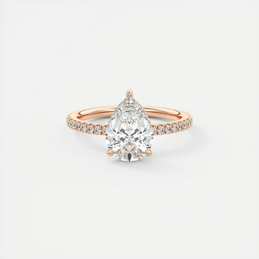 Evelyn Pear Shape Diamond Engagement Ring