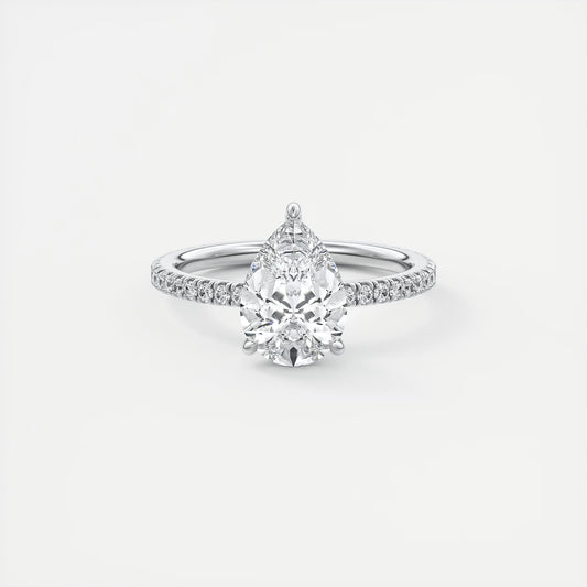 Evelyn Pear Shape Diamond Engagement Ring