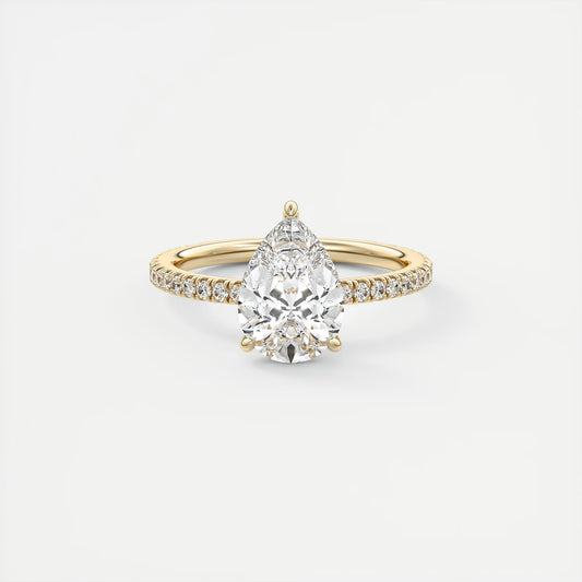 Evelyn Pear Shape Diamond Engagement Ring