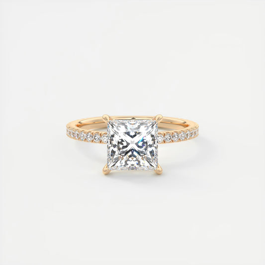 Evelyn Princess Cut Diamond Engagement Ring