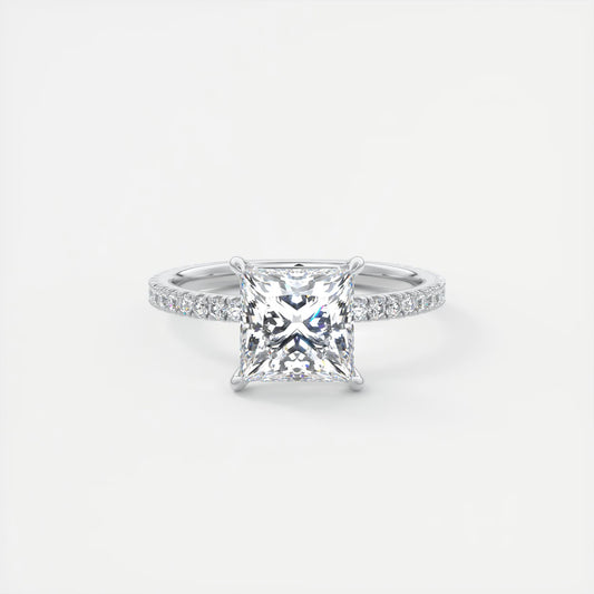 Evelyn Princess Cut Diamond Engagement Ring