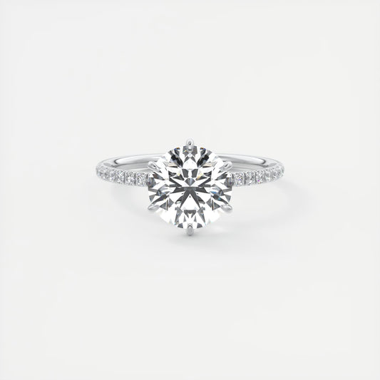 Evelyn Round Cut Diamond Engagement Ring