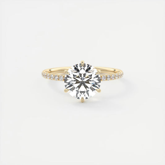 Evelyn Round Cut Diamond Engagement Ring