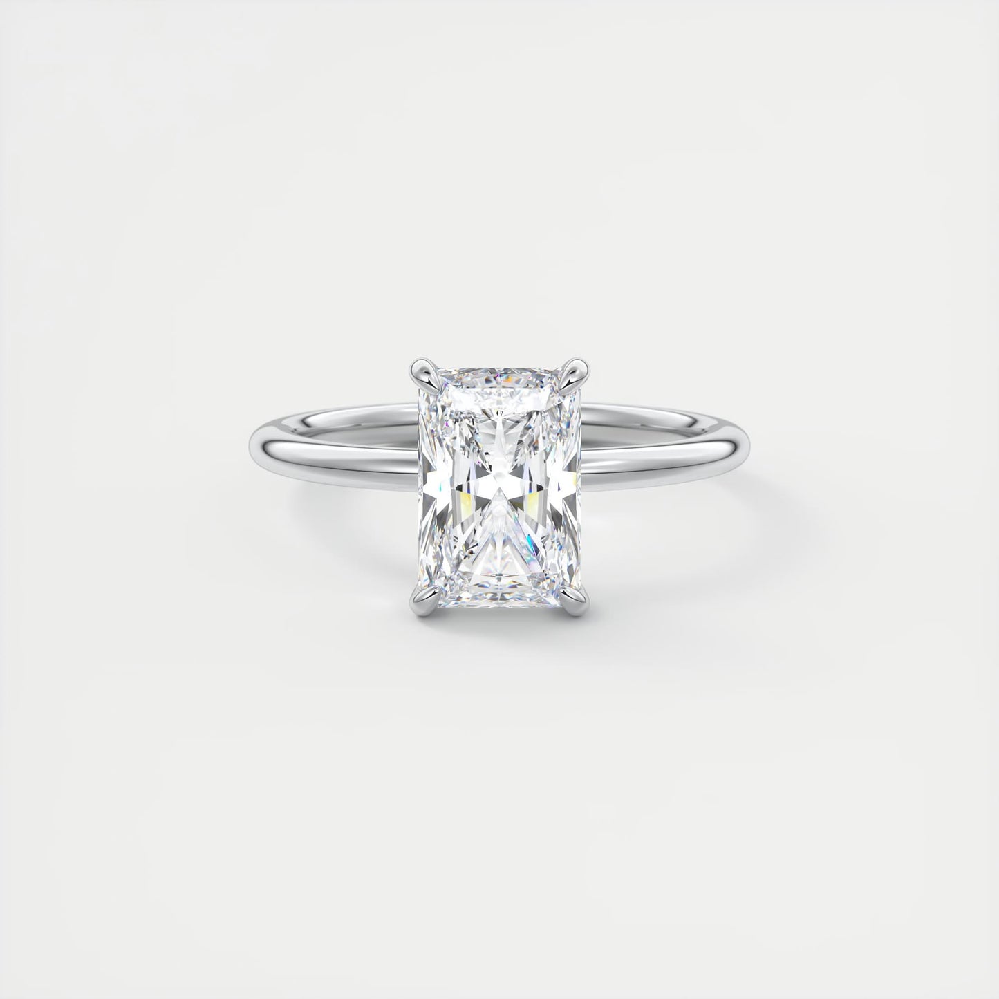 Evelyn Radiant Cut Diamond Engagement Ring
