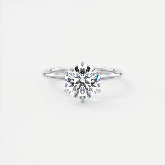 Evelyn Round Cut Diamond Engagement Ring
