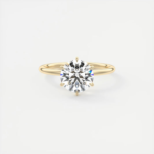 Evelyn Round Cut Diamond Engagement Ring