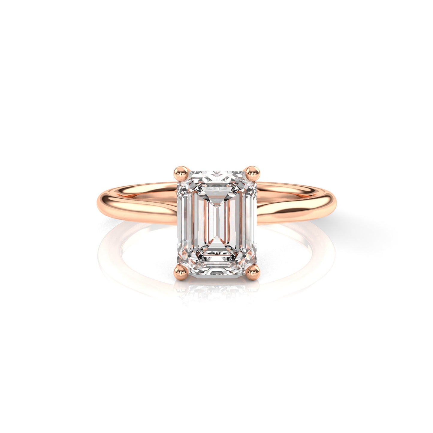 Diamond Size_2 carat | Style_Solitaire | Precious Metal_Rose Gold