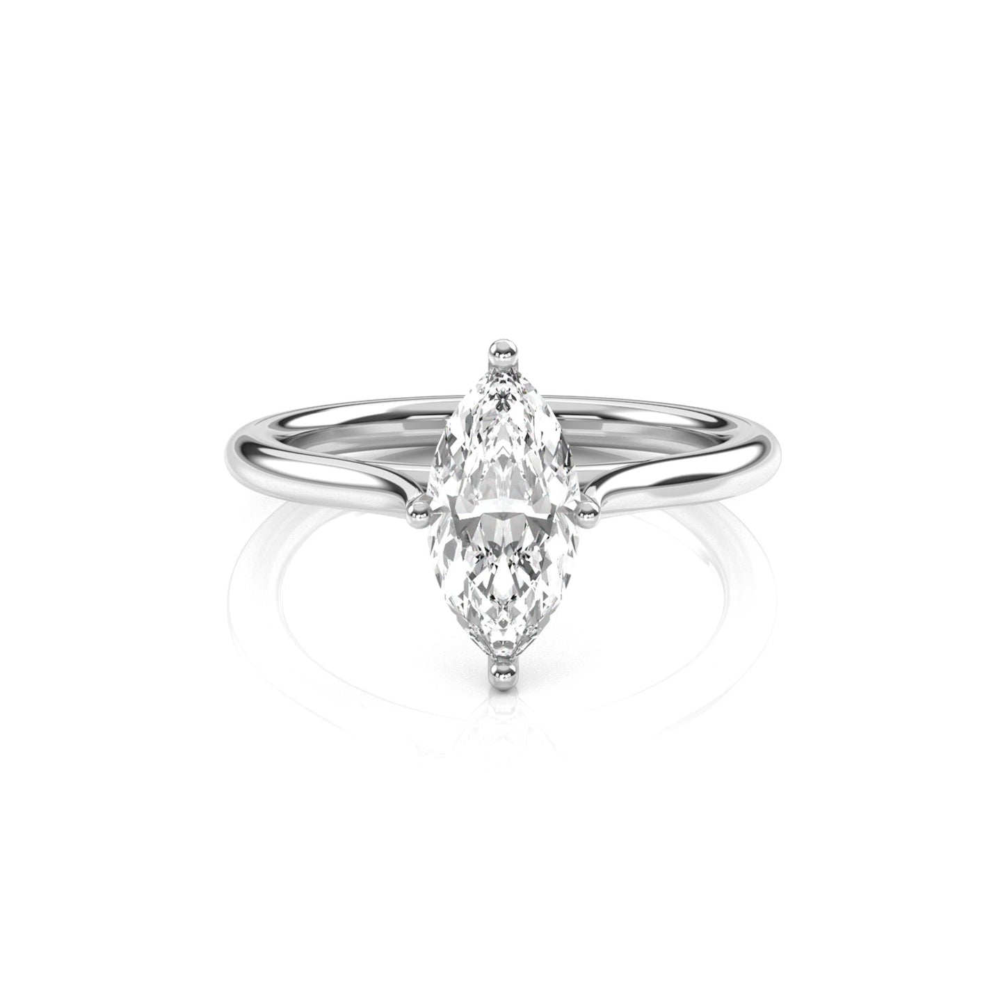 Diamond Size_1 carat | Style_Solitaire | Precious Metal_White Gold