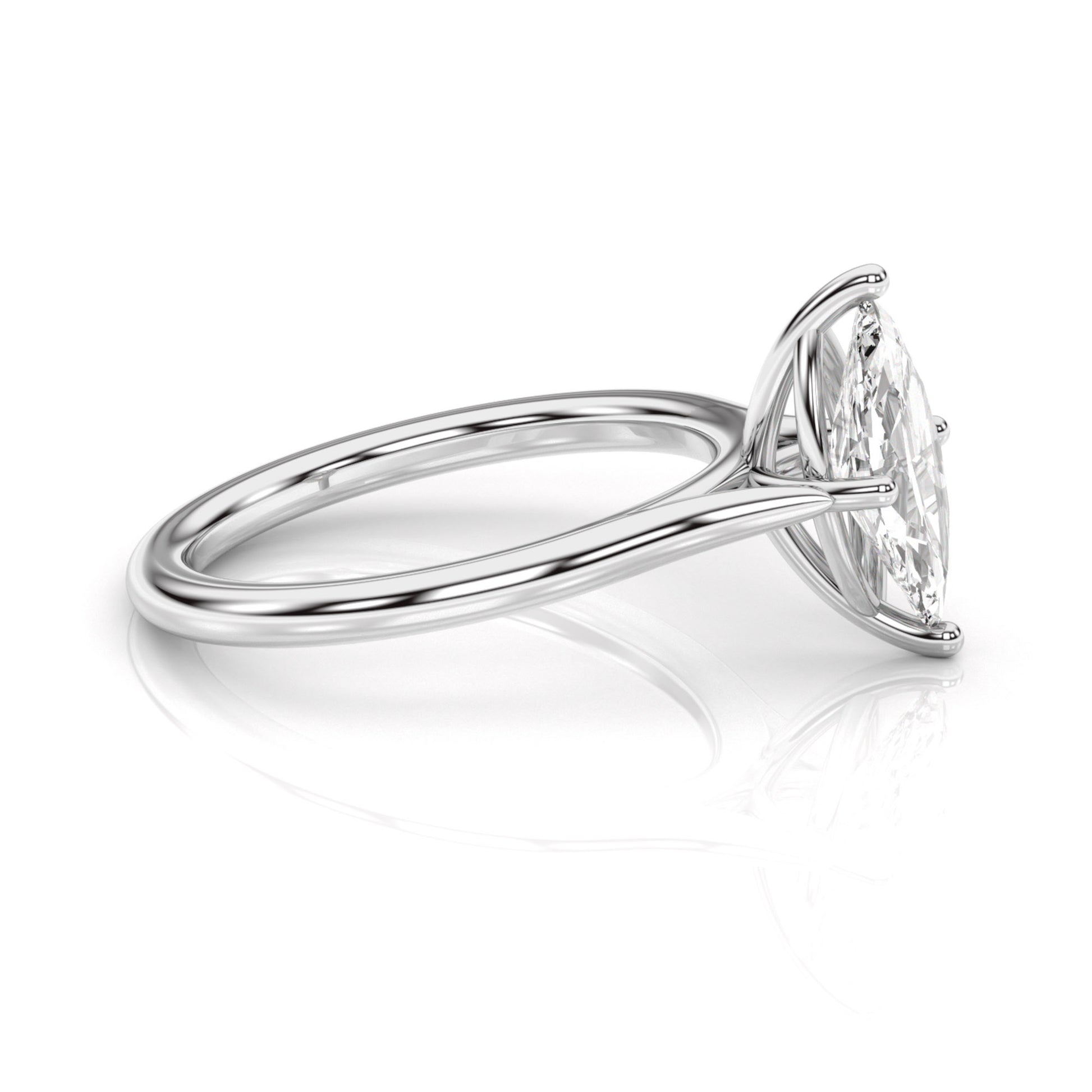 Diamond Size_1 carat | Style_Solitaire | Precious Metal_White Gold