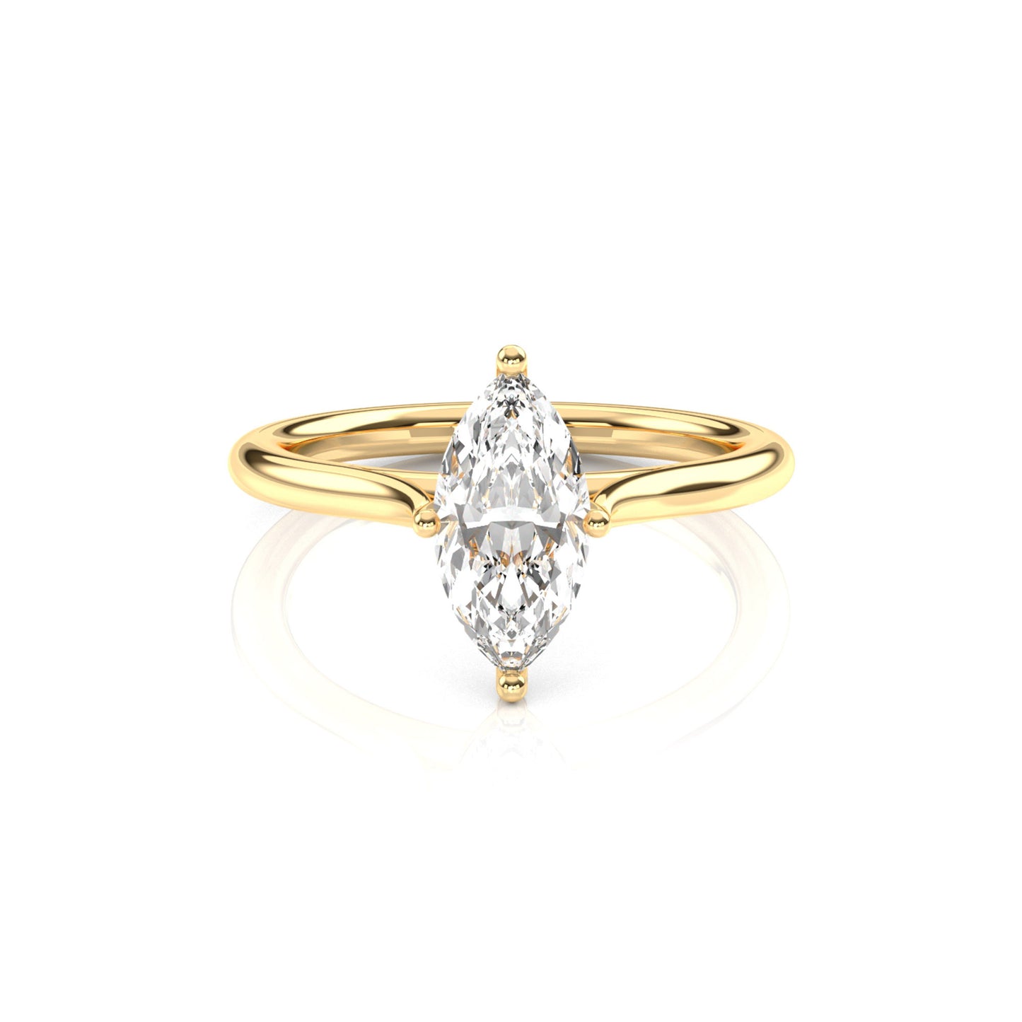 Diamond Size_1 carat | Style_Solitaire | Precious Metal_Yellow Gold