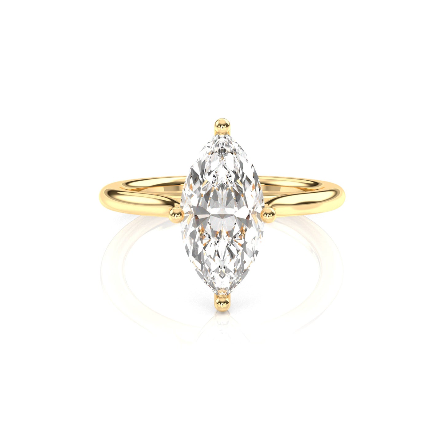 Diamond Size_2 carat | Style_Solitaire | Precious Metal_Yellow Gold