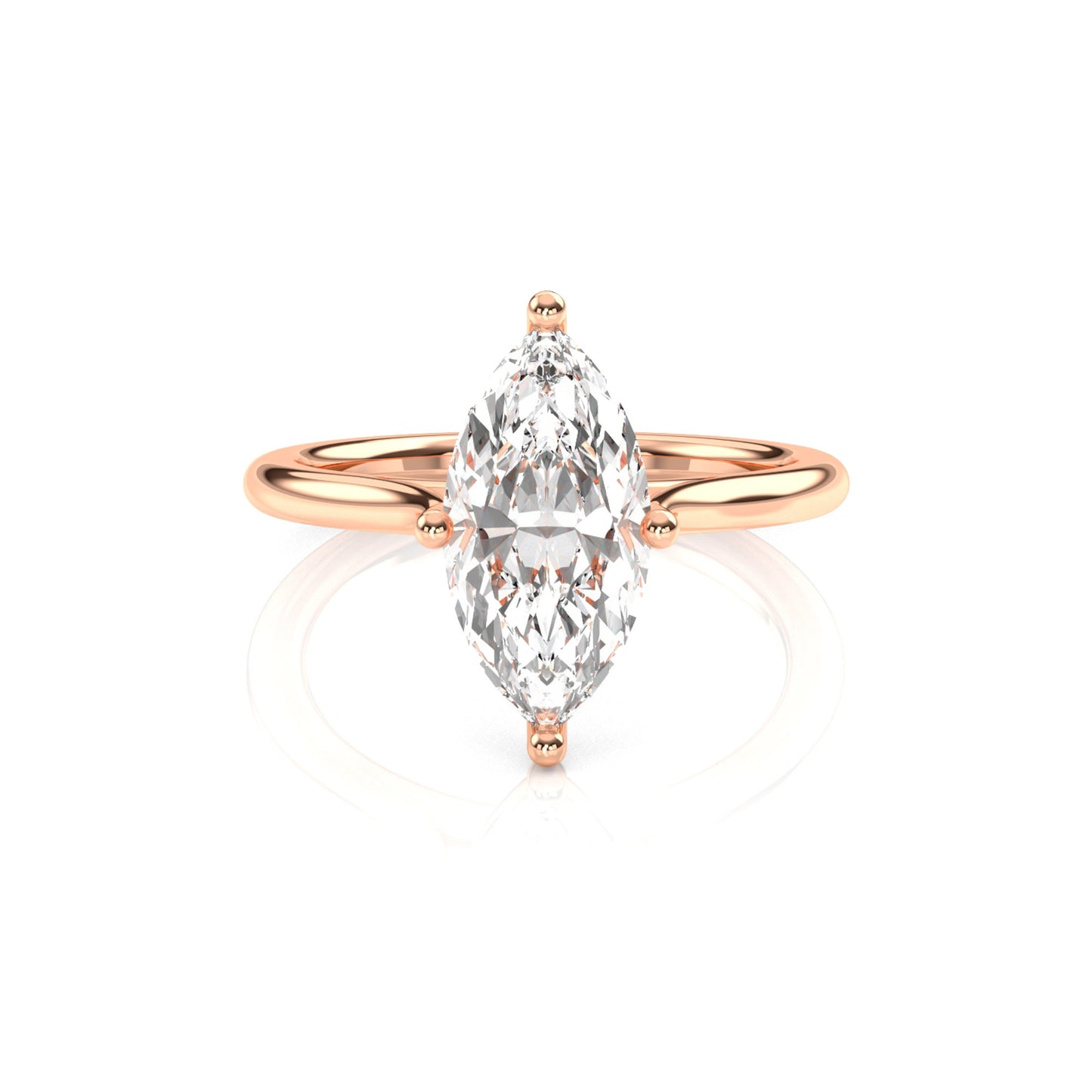 Diamond Size_2 carat | Style_Solitaire | Precious Metal_Rose Gold