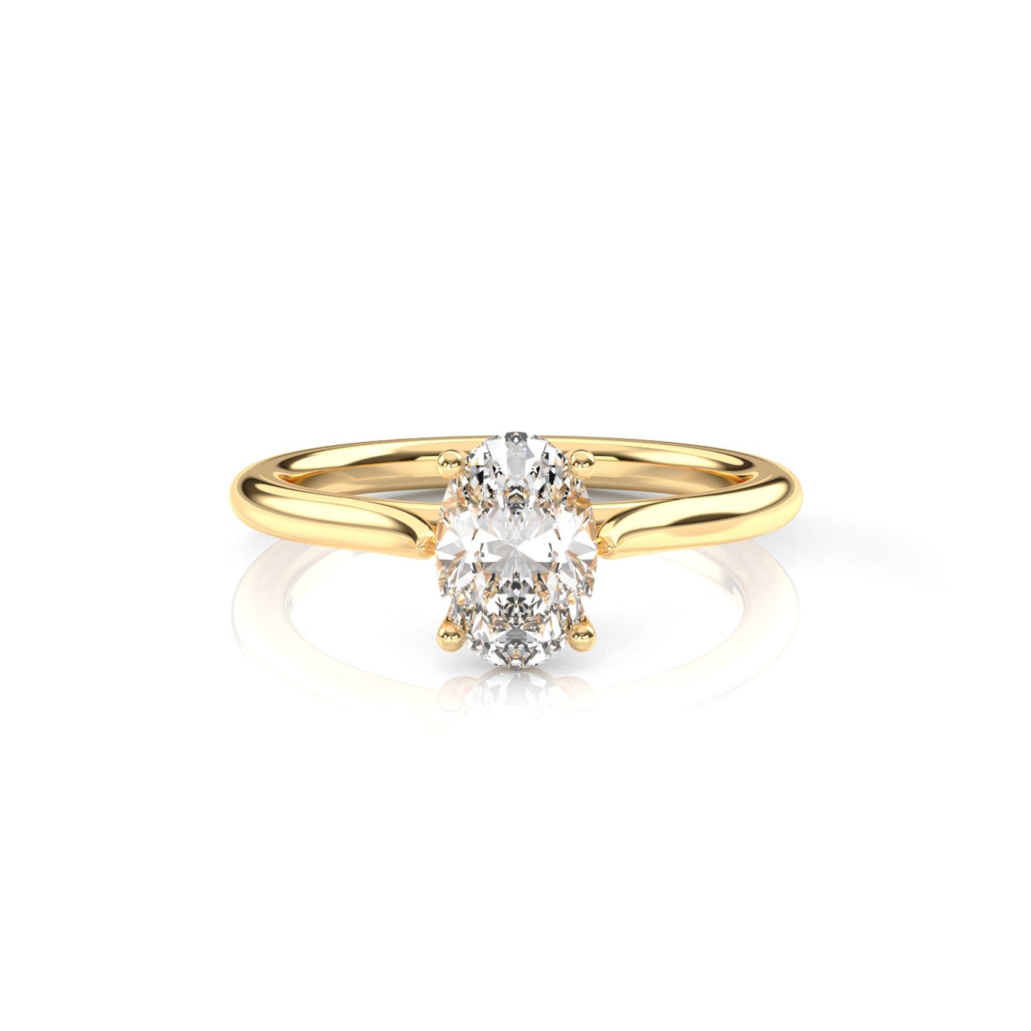 Diamond Size_1 carat | Style_Solitaire | Precious Metal_Yellow Gold