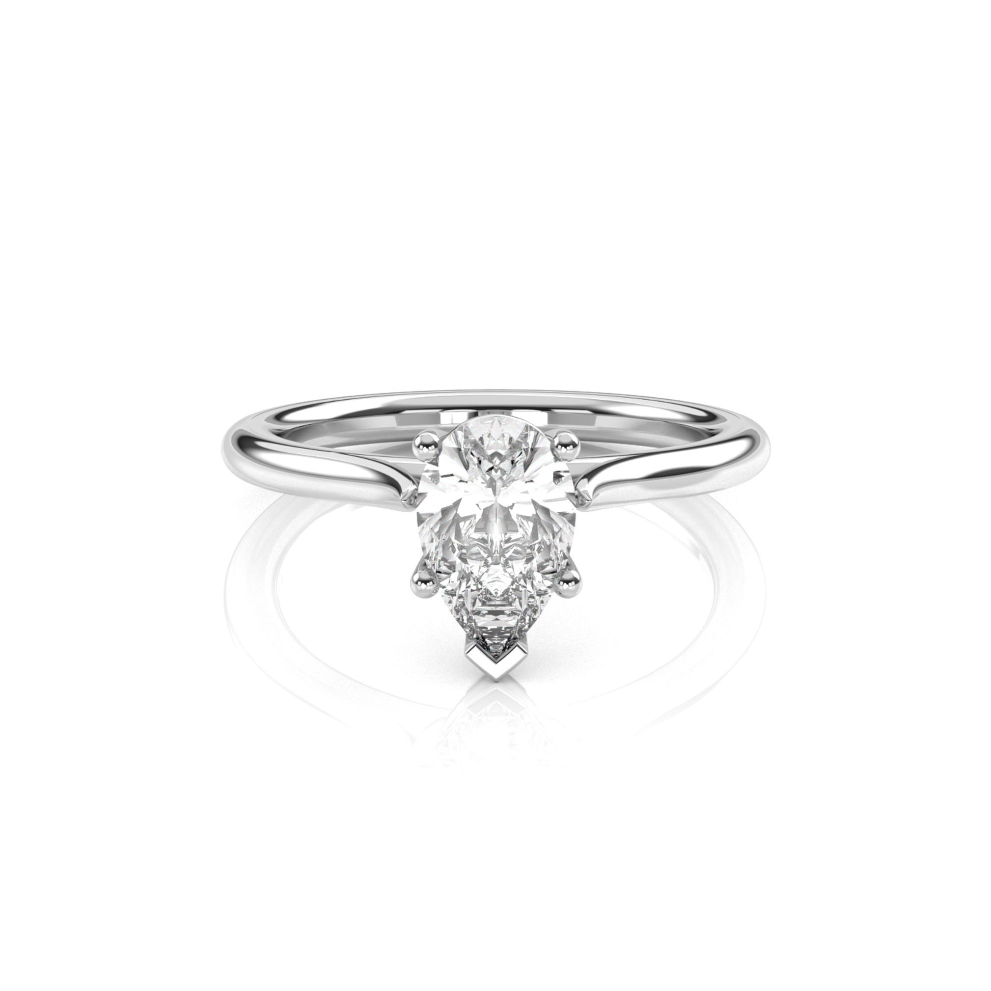 Diamond Size_1 carat | Style_Solitaire | Precious Metal_White Gold