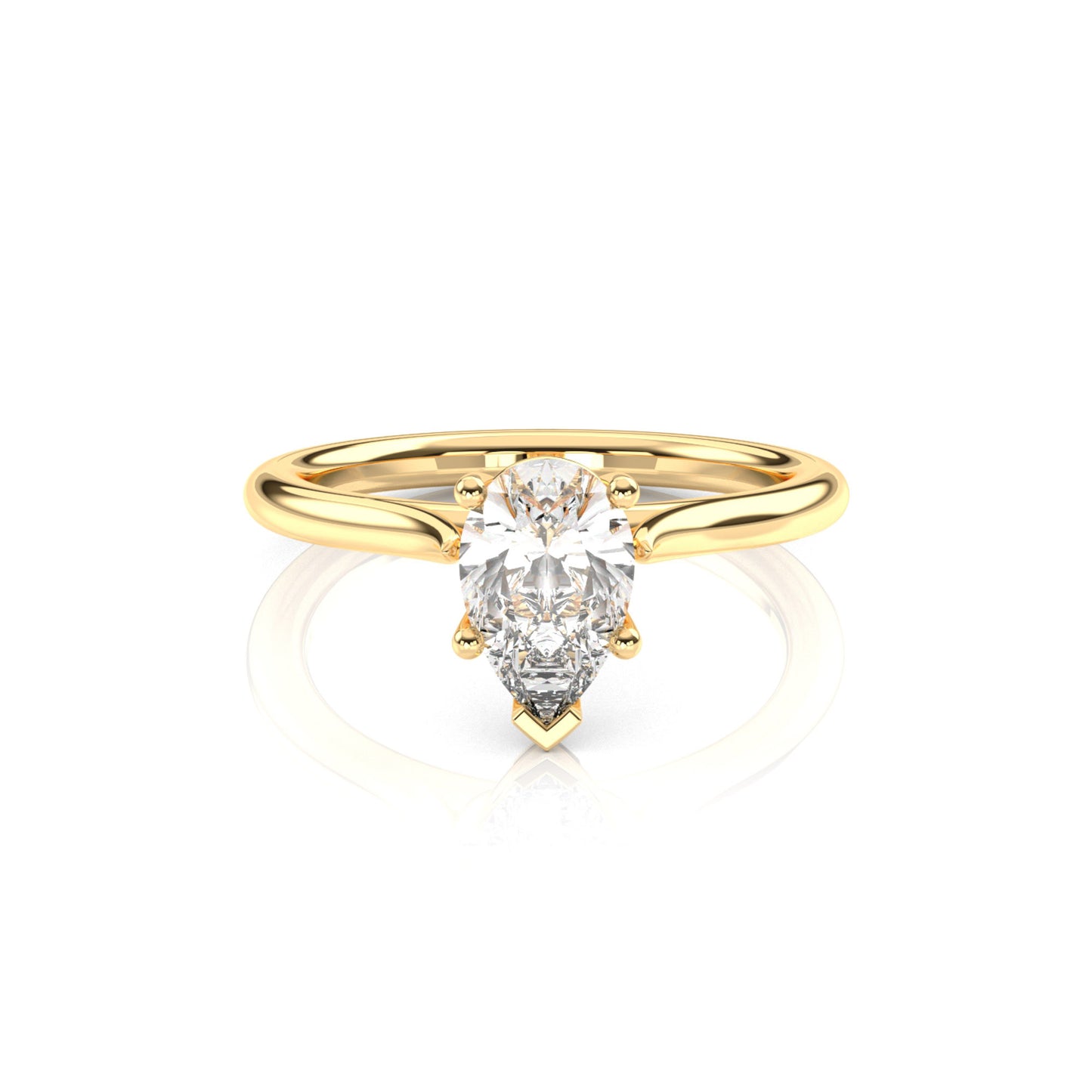 Diamond Size_1 carat | Style_Solitaire | Precious Metal_Yellow Gold