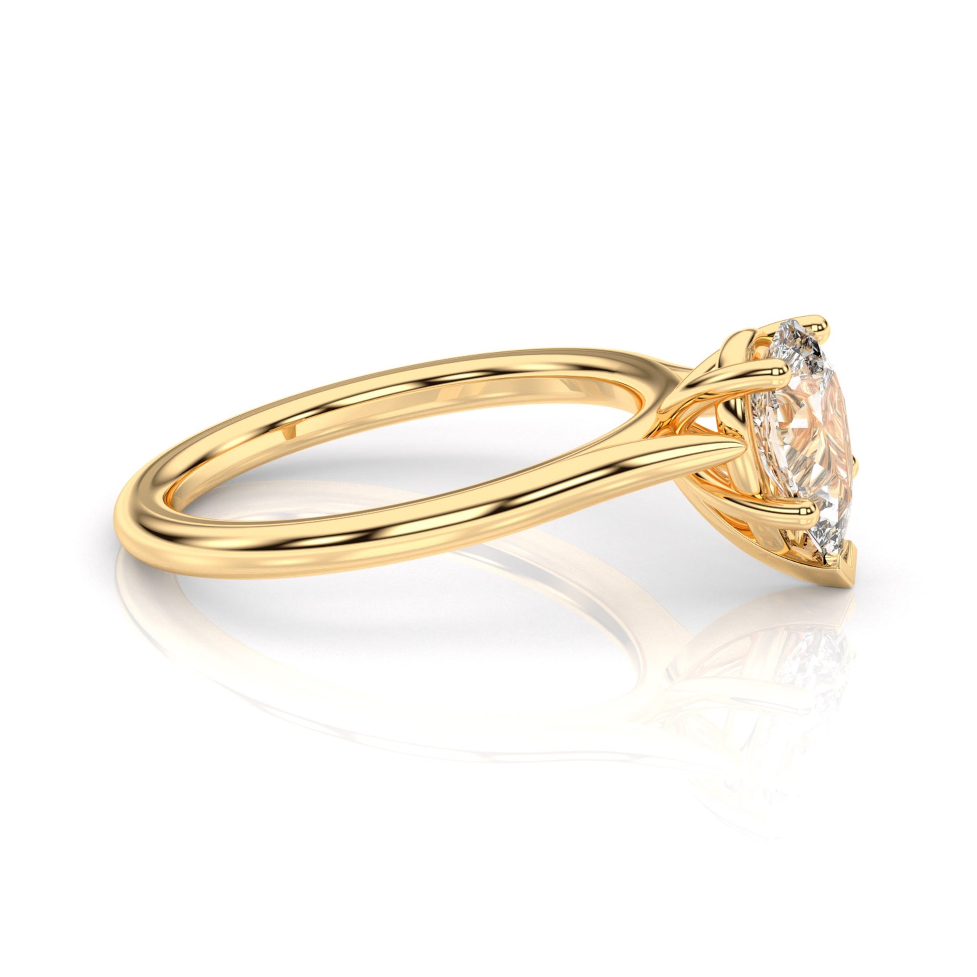 Diamond Size_1 carat | Style_Solitaire | Precious Metal_Yellow Gold
