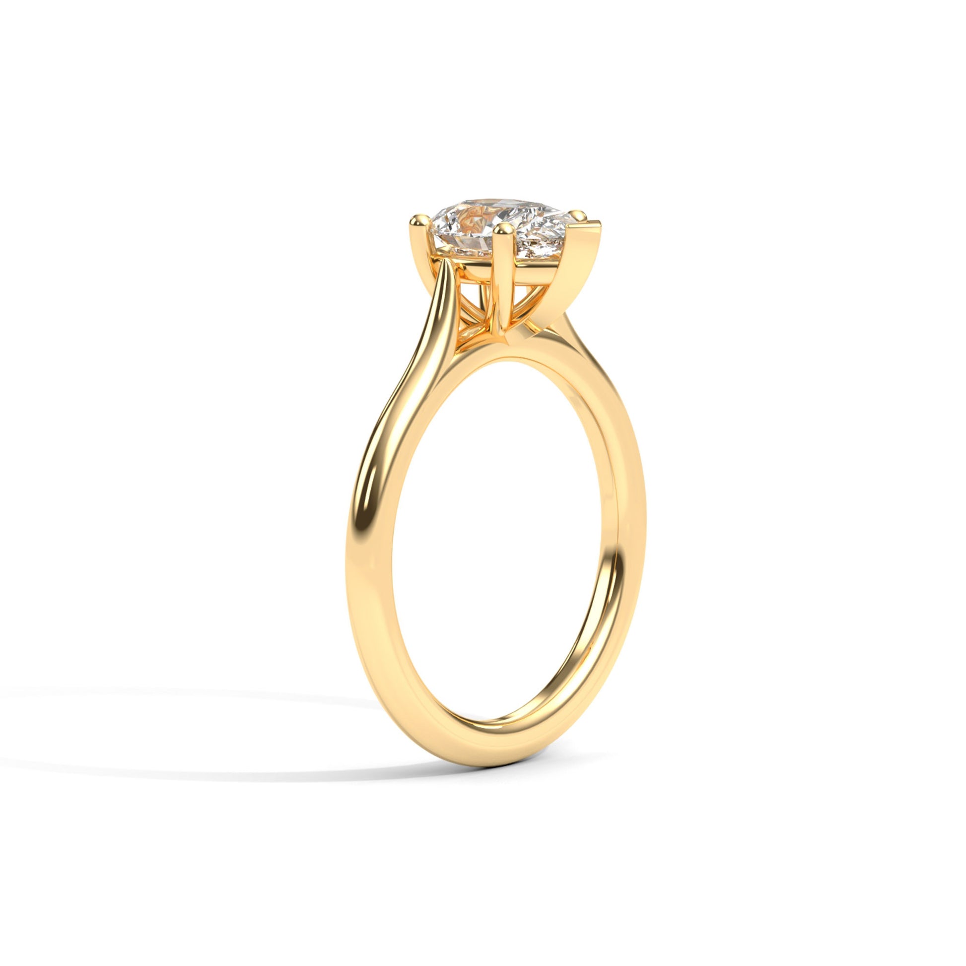 Diamond Size_1 carat | Style_Solitaire | Precious Metal_Yellow Gold