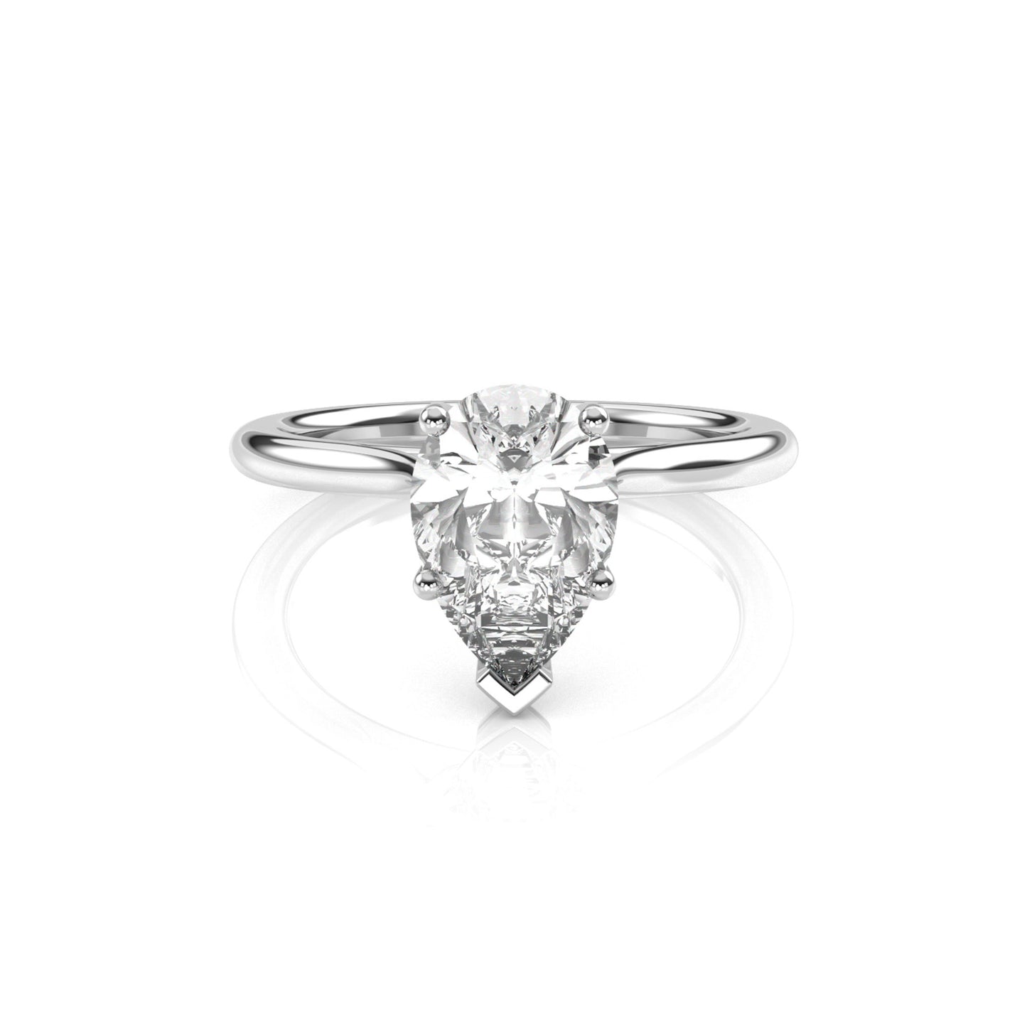 Diamond Size_2 carat | Style_Solitaire | Precious Metal_White Gold
