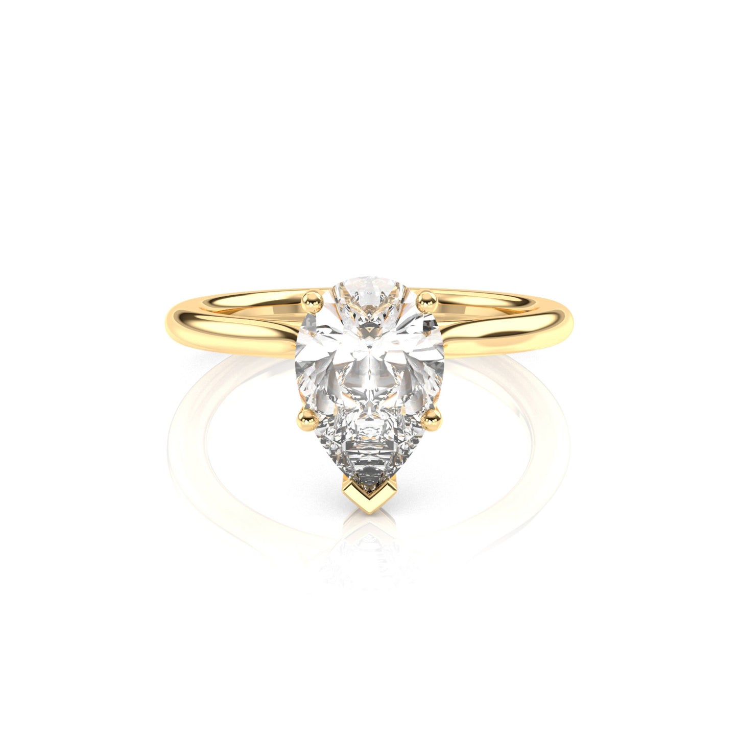 Diamond Size_2 carat | Style_Solitaire | Precious Metal_Yellow Gold