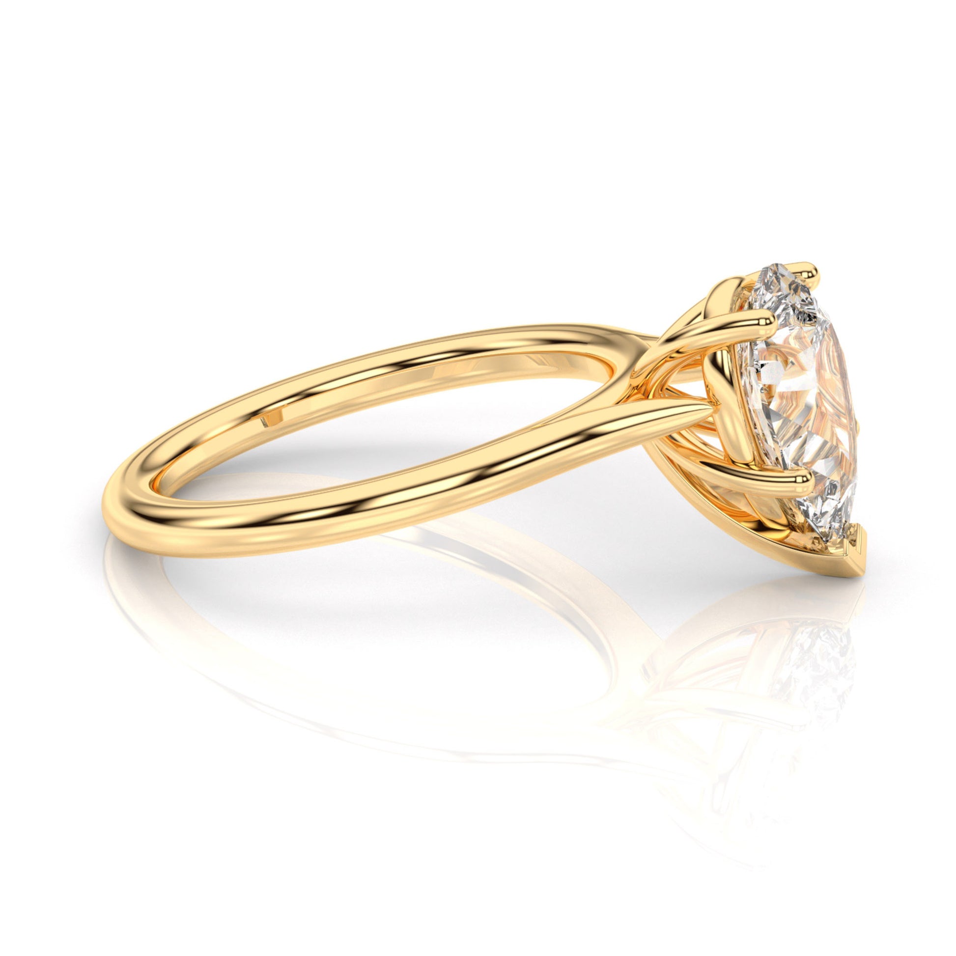 Diamond Size_2 carat | Style_Solitaire | Precious Metal_Yellow Gold