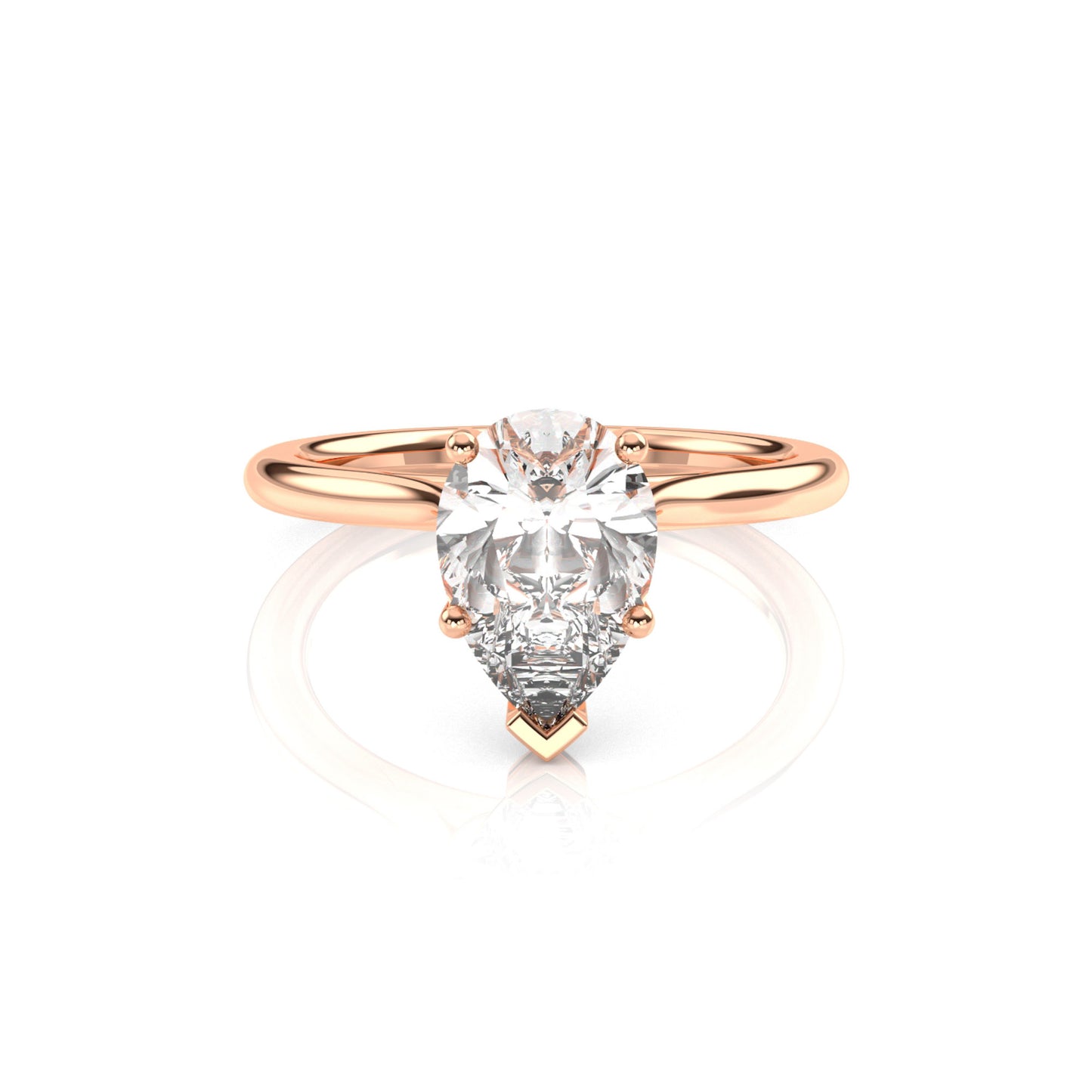Diamond Size_2 carat | Style_Solitaire | Precious Metal_Rose Gold