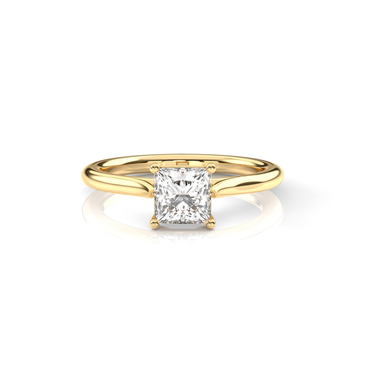 Diamond Size_1 carat | Style_Solitaire | Precious Metal_Yellow Gold