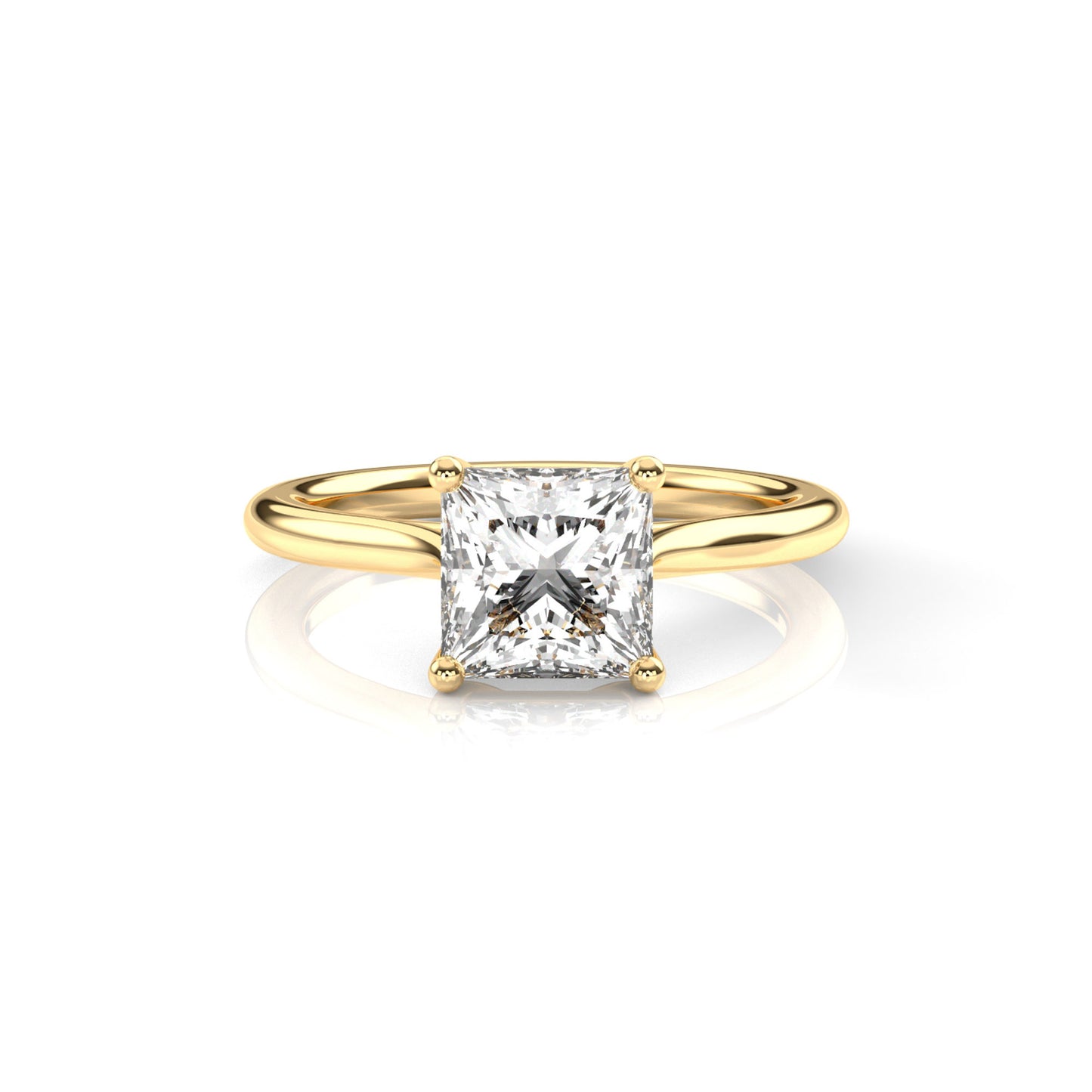Diamond Size_2 carat | Style_Solitaire | Precious Metal_Yellow Gold