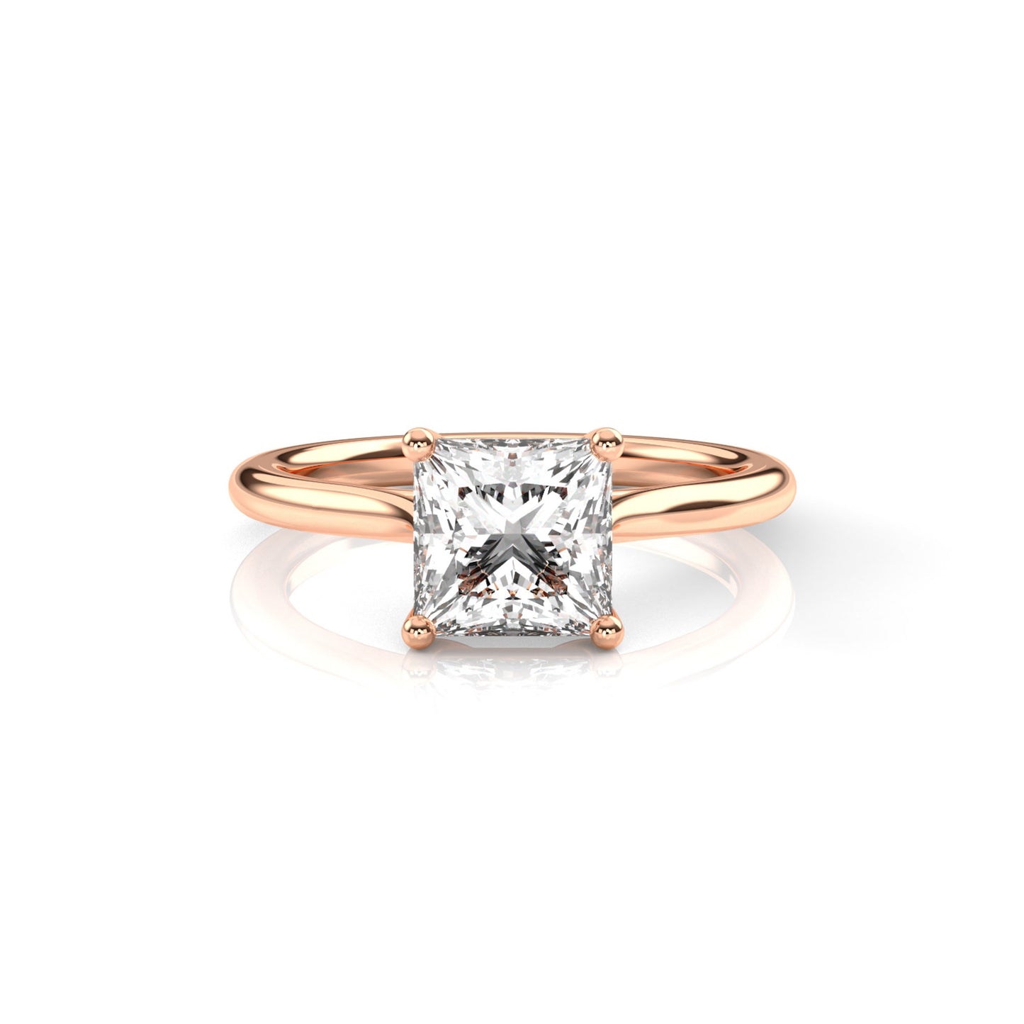 Diamond Size_2 carat | Style_Solitaire | Precious Metal_Rose Gold