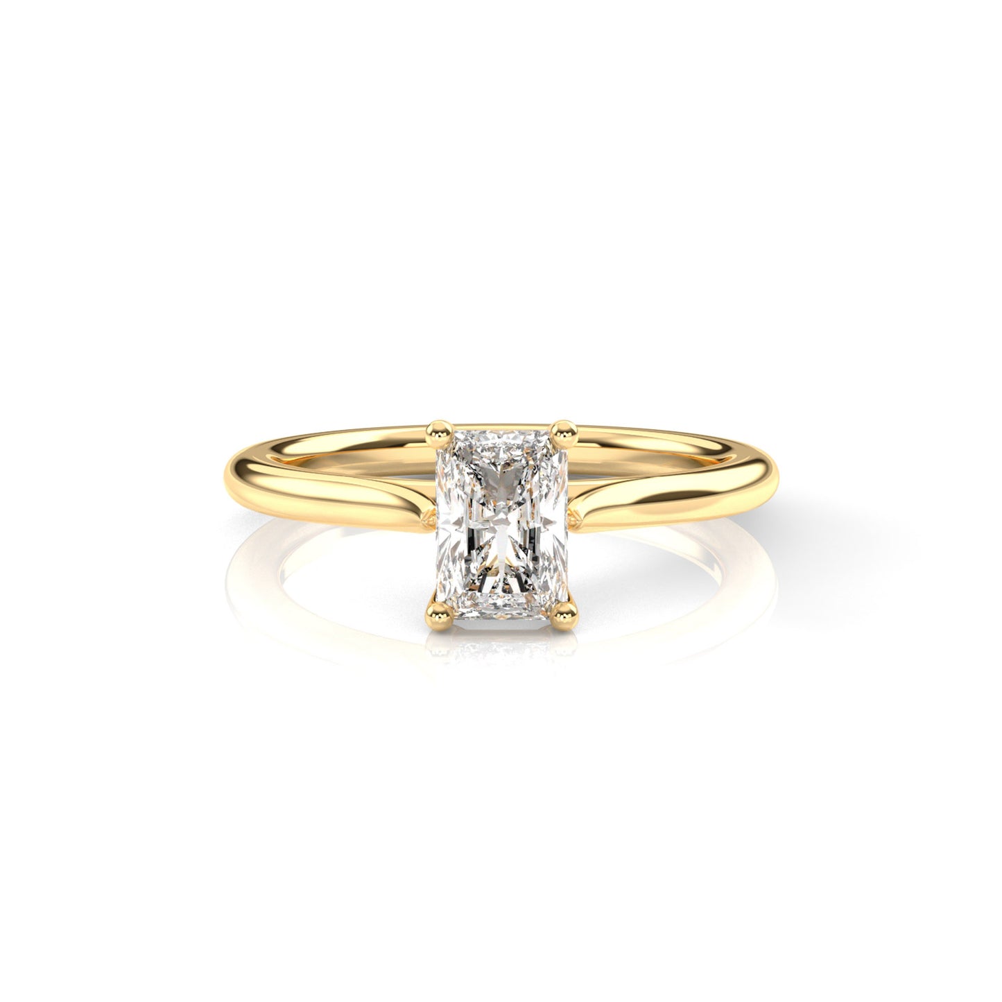 Diamond Size_1 carat | Style_Solitaire | Precious Metal_Yellow Gold