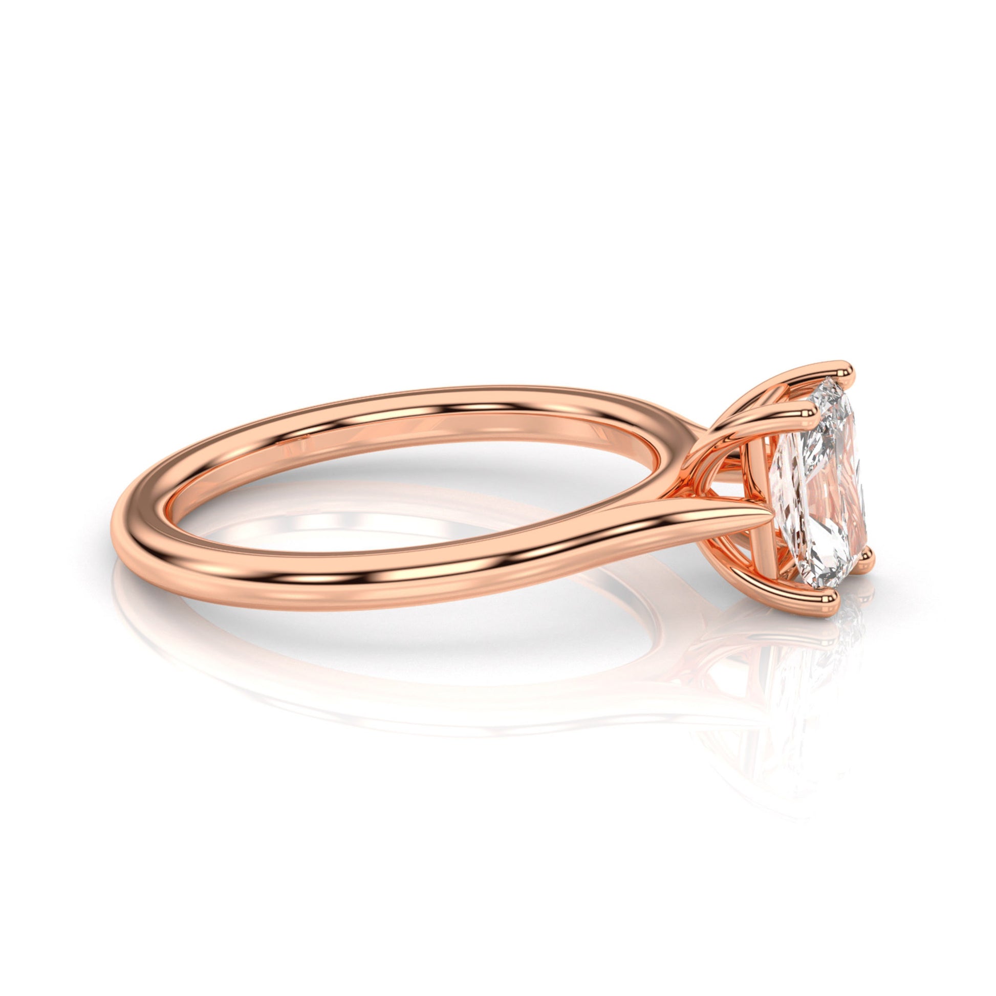 Diamond Size_1 carat | Style_Solitaire | Precious Metal_Rose Gold