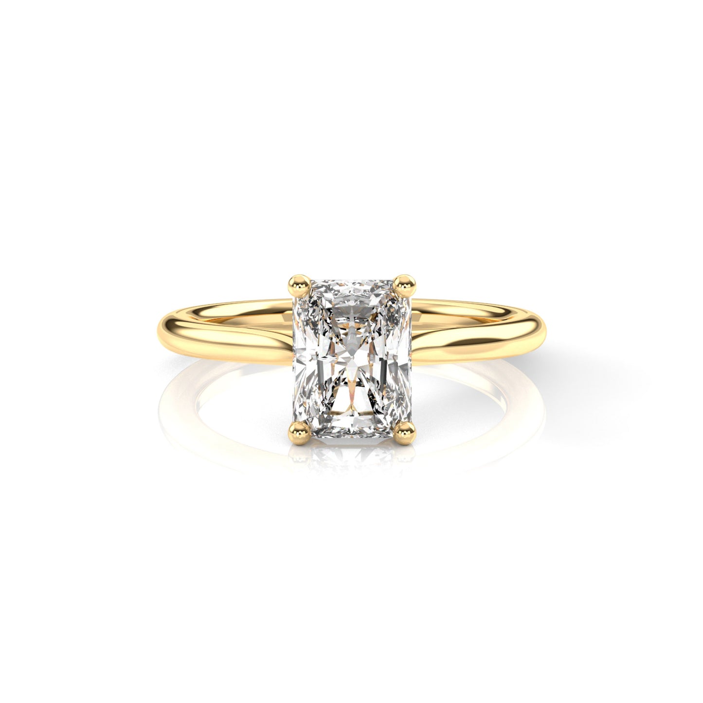 Diamond Size_2 carat | Style_Solitaire | Precious Metal_Yellow Gold