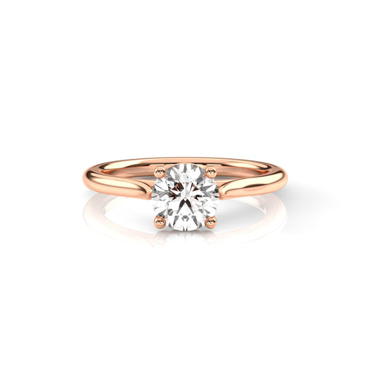 Diamond Size_1 carat | Style_Solitaire | Precious Metal_Rose Gold