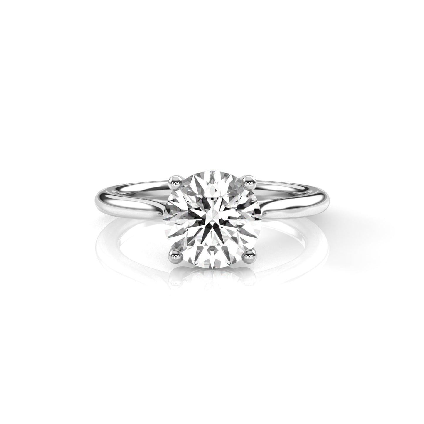 Diamond Size_2 carat | Style_Solitaire | Precious Metal_White Gold