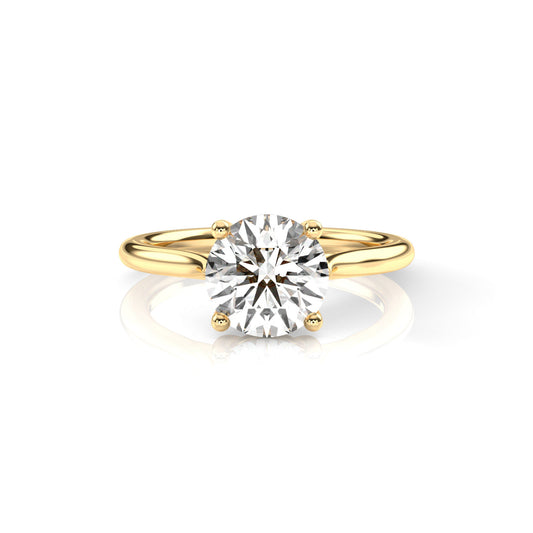 Diamond Size_2 carat | Style_Solitaire | Precious Metal_Yellow Gold