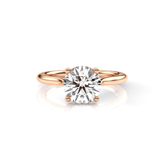 Diamond Size_2 carat | Style_Solitaire | Precious Metal_Rose Gold
