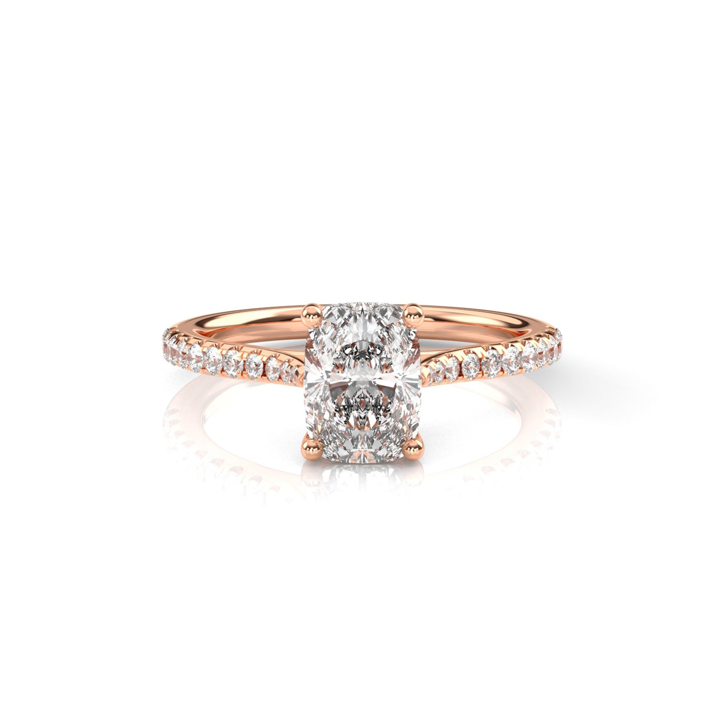 Diamond Size_2 carat | Style_With Diamonds | Precious Metal_Rose Gold