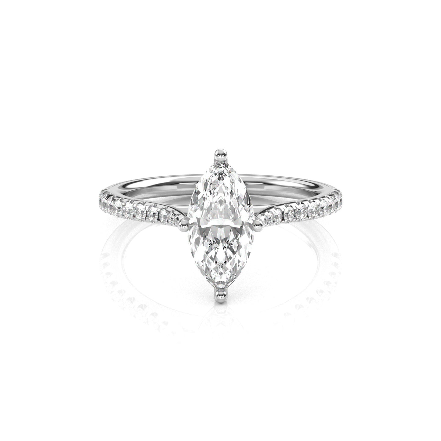 Diamond Size_1 carat | Style_With Diamonds | Precious Metal_White Gold