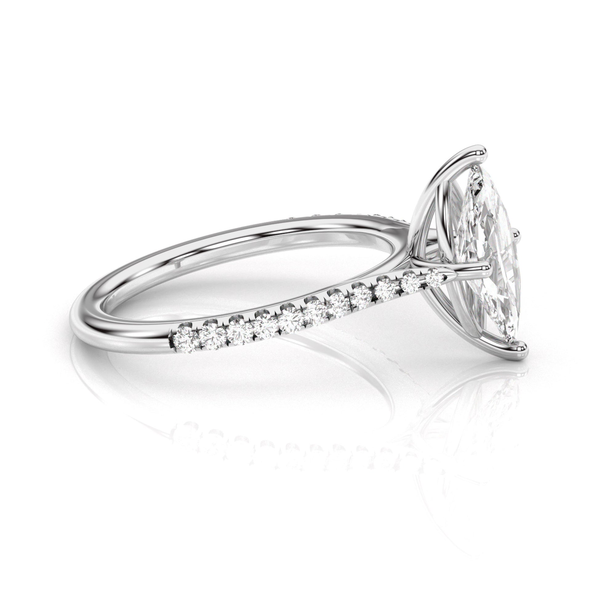 Diamond Size_1 carat | Style_With Diamonds | Precious Metal_White Gold