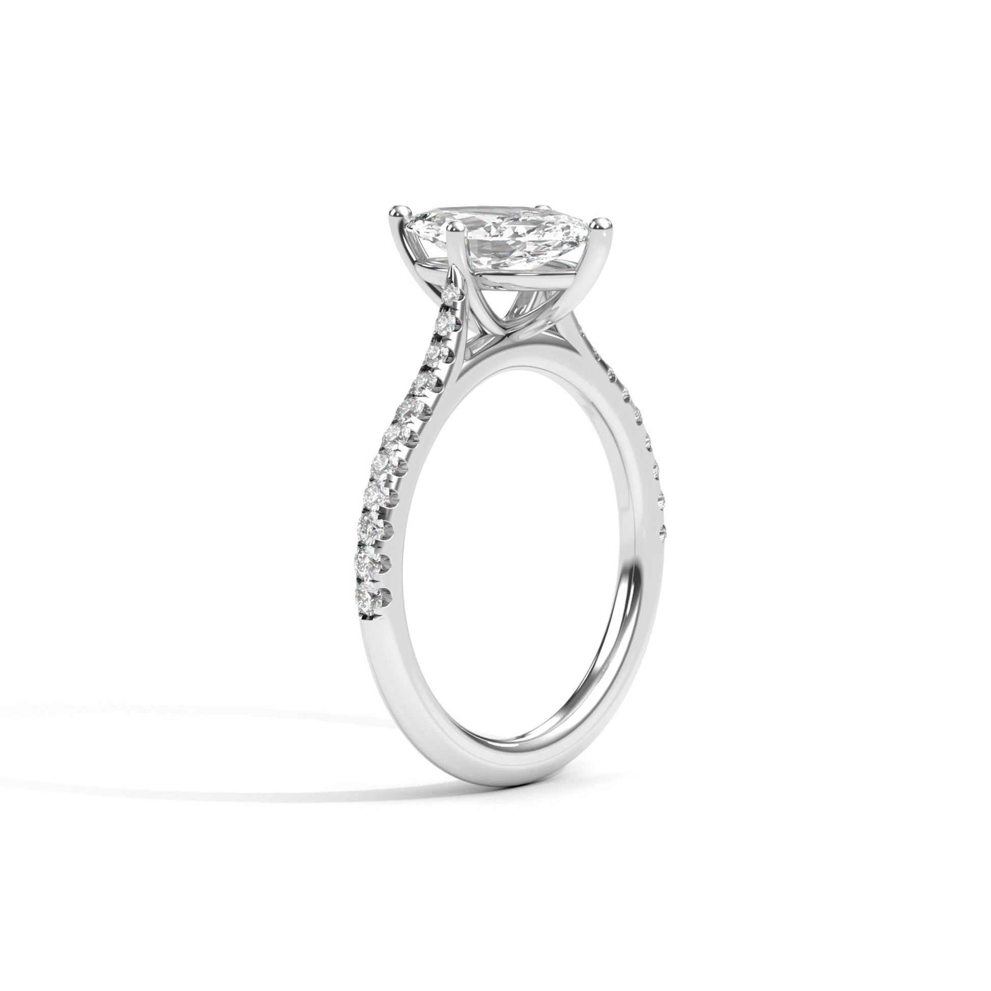 Diamond Size_1 carat | Style_With Diamonds | Precious Metal_White Gold